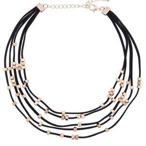 Faux Suede Layered Necklace from Eloquii.